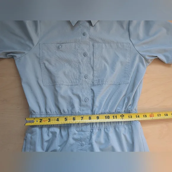 COLUMBIA Women Romper Light Green With Pockets Size Small recycled materials - Picture 12 of 13